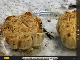 vegan roasted garlic crowns