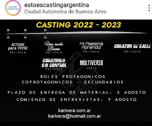 CASTING ARGENTINA 2022 - 2023: Se buscan ACTORES - ACTRICES para ROLES PROTAGÓNICOS, COPROTAGONICOS y SECUNDARIOS