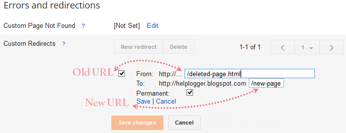  when they navigate to posts or pages that don How To Set Custom Redirects inward Blogger