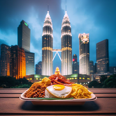 Nasi Lemak at Petronas Towers