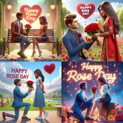 Happy Rose Day AI Image