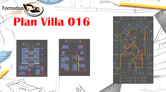 016 Télécharger Plan AutoCAD Villa 