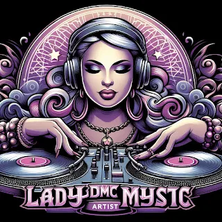 Logo theme - djette dj Lady woman girl Fille femme dmc mystic princess princesse féminise