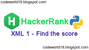 XML 1 - Find the Score in Python - HackerRank Solution