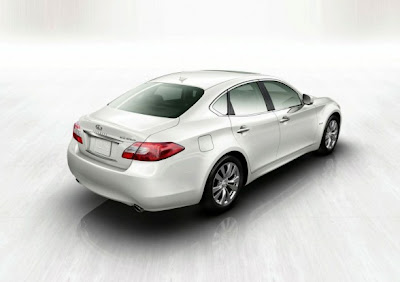 2012 Infiniti M35 Hybrid Rear Angle View