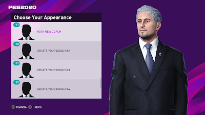 PES 2020 Create Your Coach Add-on by SoulBallz