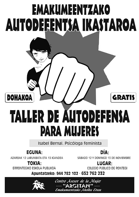 Cartel el taller de autodefensa