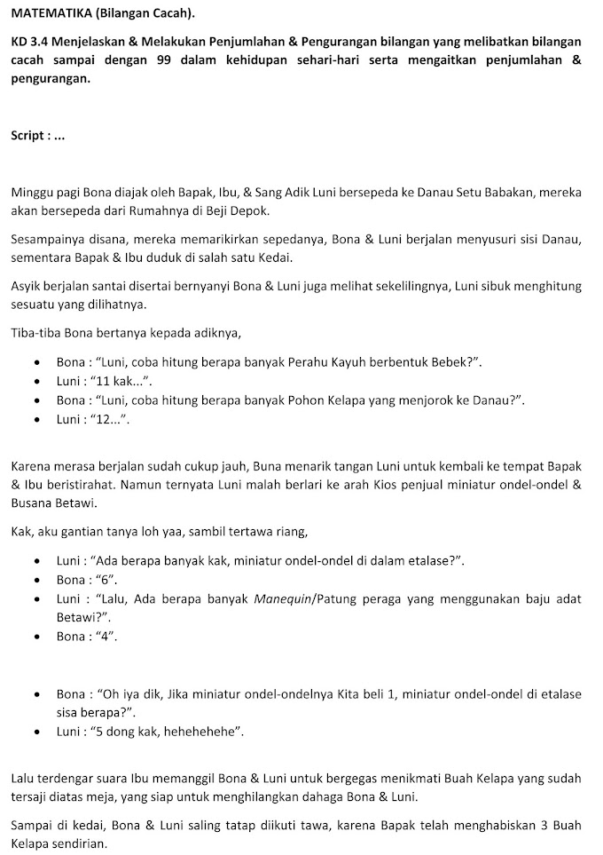 Storyboard 2 Matematika SD
