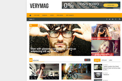 Verymag Responsive Journal Blogger Templates