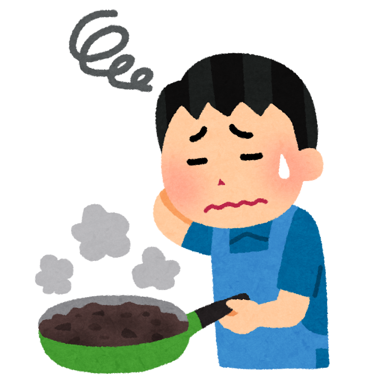 料理に失敗した男性のイラスト かわいいフリー素材集 いらすとや 料理に失敗した男性のイラスト かわいいフリー素材集 いらすとや