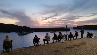 Pescando al Atardecer en el Muelle de Tierra