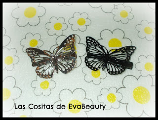 pinzas para el pelo mariposas de Aliexpress