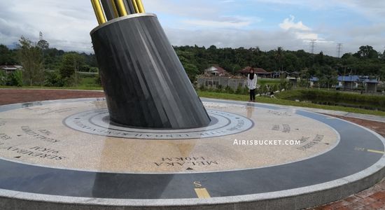 titik tengah semenanjung Malaysia di Lanchang