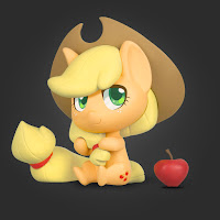 MLP WeLoveFine Applejack Chibi Vinyl Figure 