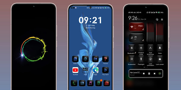 Blue_Dark Theme: Elevate Your MIUI Experience with Stunning Design , Boot Animation And AOD