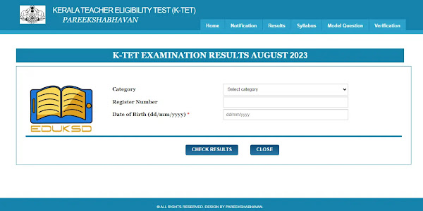 KTET August 2023 Result Category I, II, III, IV Published