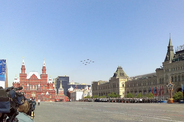 репетиция парада Победы на Красной площади 2008