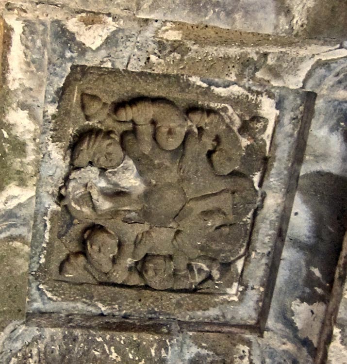 Ceiling architecture of the Krishnabai Temple