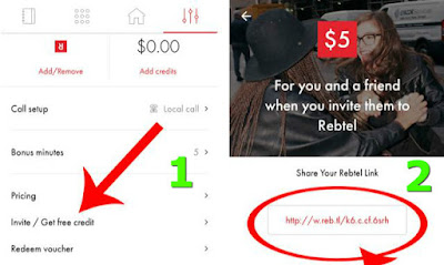 طريقة الحصول على 5 دقائق مجانية لعمل مكالمات دولية لاي مكان عبر تطبيق rebtel للاندرويد
