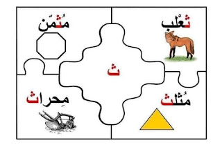 بطاقات حروف الهجاء كاملة بكلمات وصور وكل الأوضاع