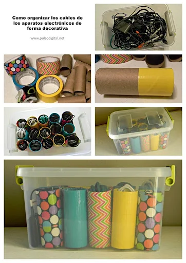 Cómo organizar los cables de los aparatos electrónicos de forma decorativa