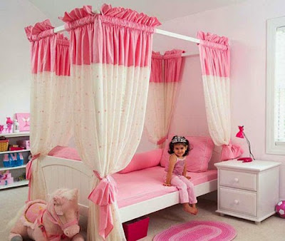 Bedroom decorating ideas pink and white