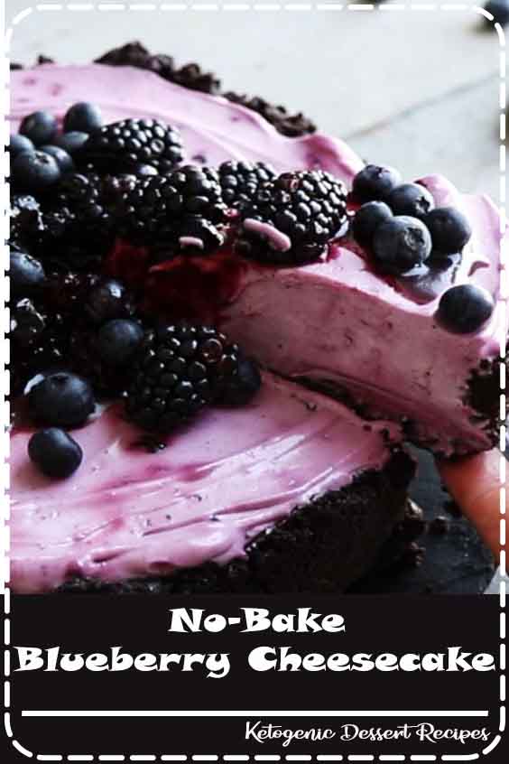 No-Bake Blueberry Cheesecake | Also The Crumbs Please For this No-Bake Blueberry Cheesecake you need just 9 ingredients and 10 minutes of hands-on preparation time. No-bake Blueberry Cheesecake recipe by Also The Crumbs Please #blueberry #cheesecake #oreocookie