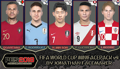 PES 2018 Mini Facepack World Cup 2018 v4 by Jonathan Facemaker