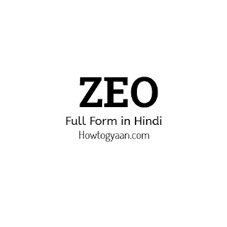 ZEO Full Form in Hindi