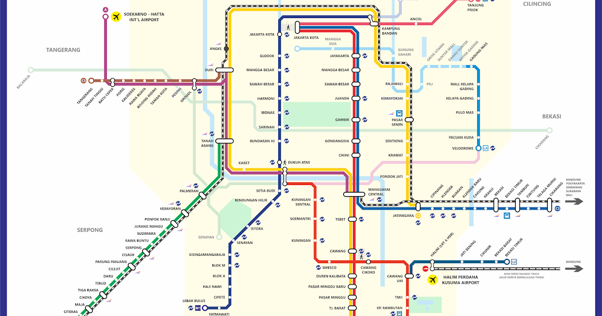 TransJakarta Busway: Peta Rencana Rute Pengembangan LRT 