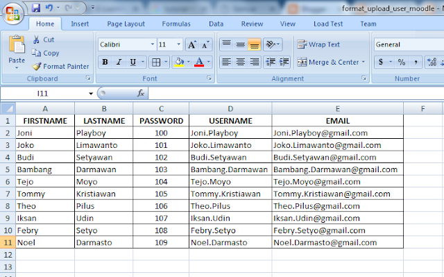 Upload User Moodle Menggunaan Cohorts di Moodle