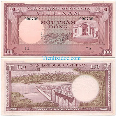100 đồng việt nam cộng hòa 1955 lần 2