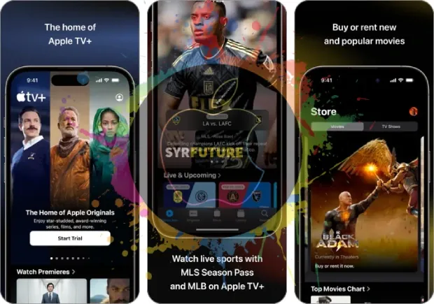 لقطة شاشة لتطبيق Apple TV Live TV على iPhone و iPad