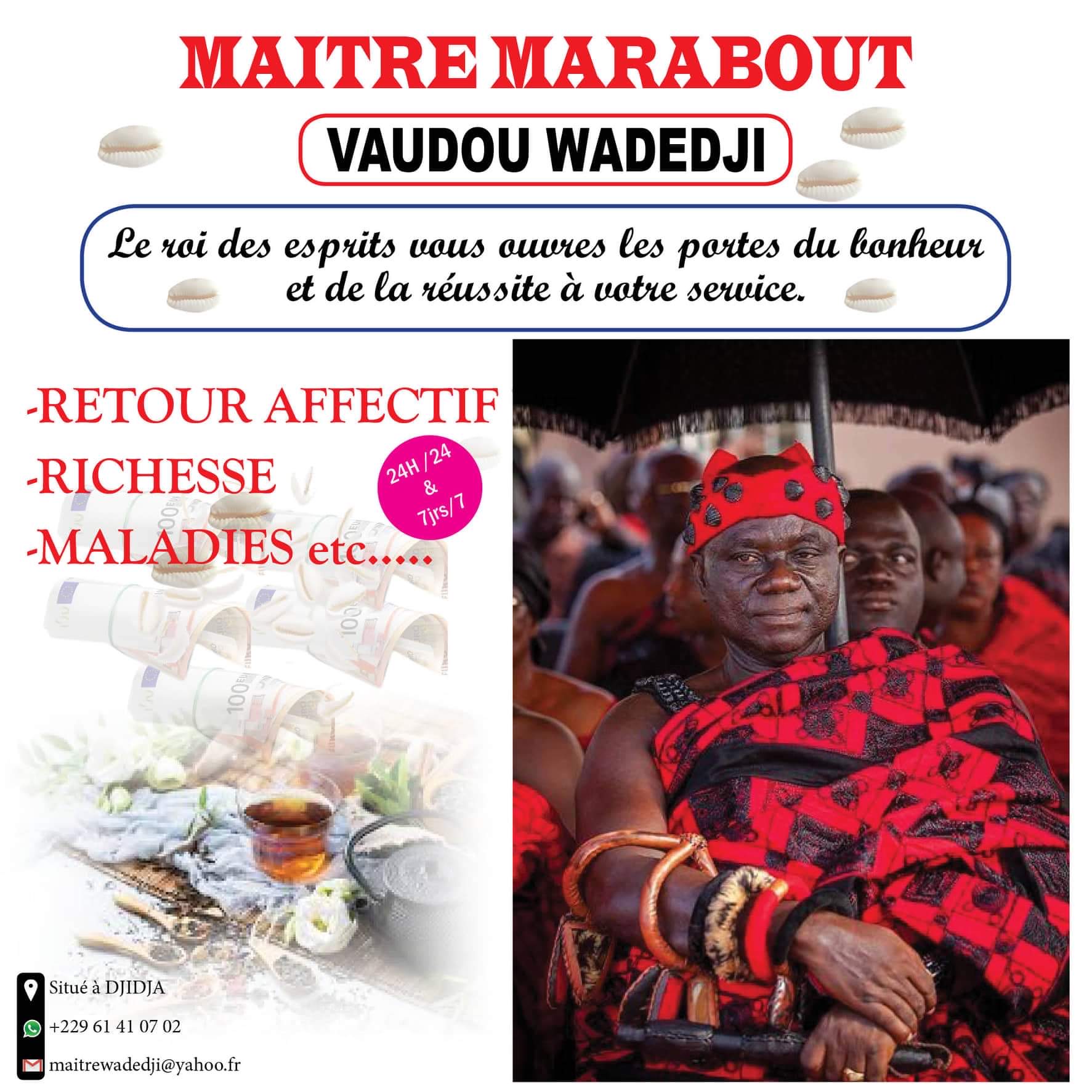 Grand Maitre Marabout Du Culte Vaudou Wadedji