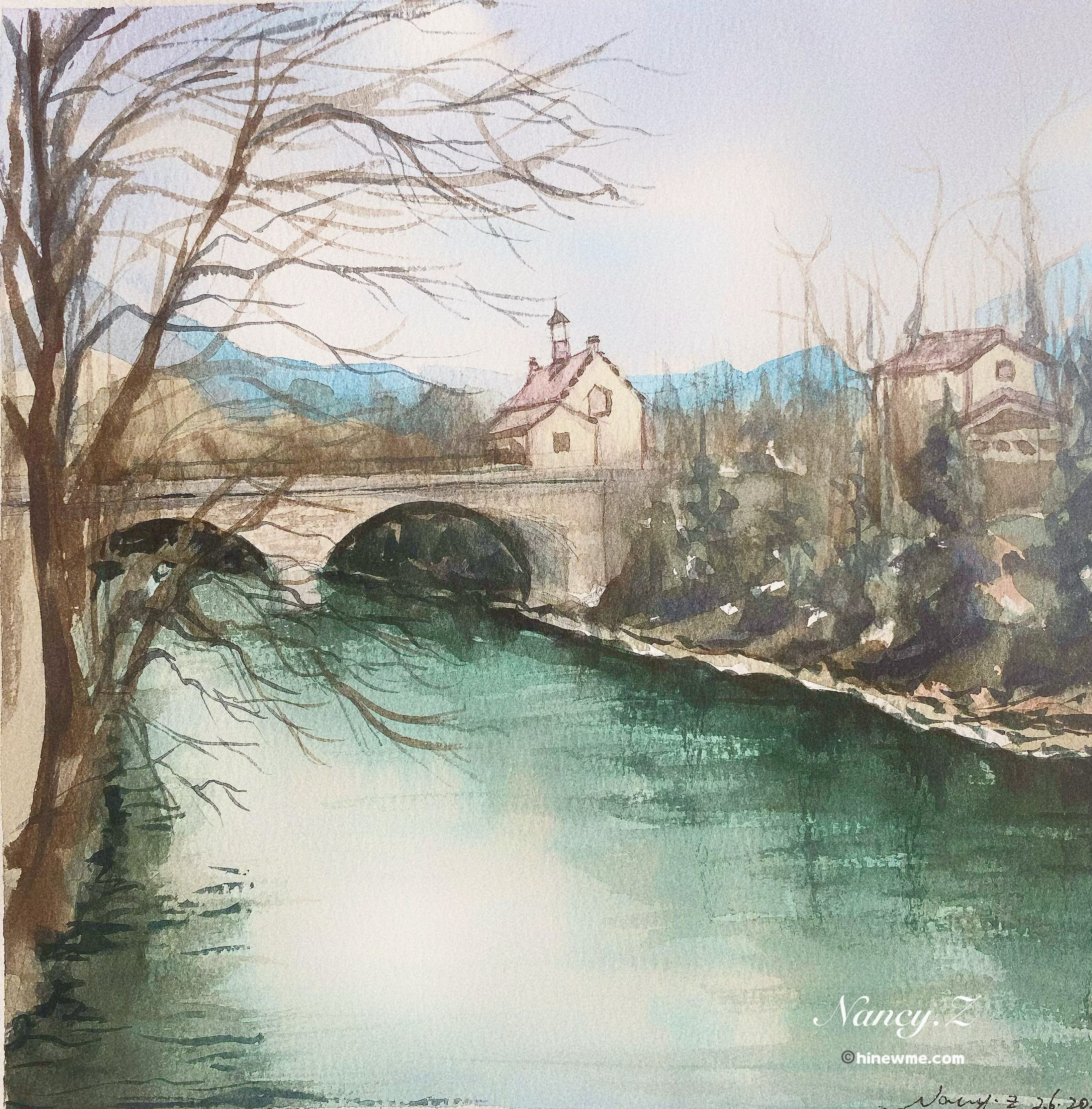 14 Watercolor landscape painting ideas