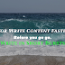 4 Way For Write Content Faster 2023 