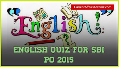 English Quiz Capsule SBI PO 2015