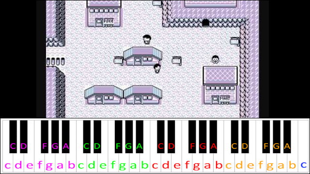 Lavender Town Theme (Pokemon) Hard Version Piano / Keyboard Easy Letter Notes for Beginners