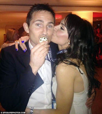 Champion fiancee Christine Bleakley cheers on Frank Lampard and lavishes