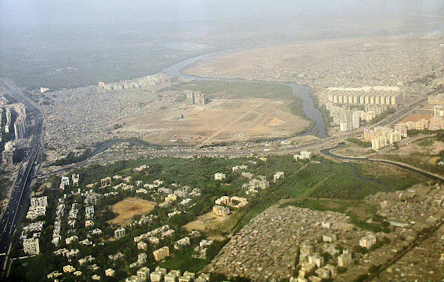 slums aerial view