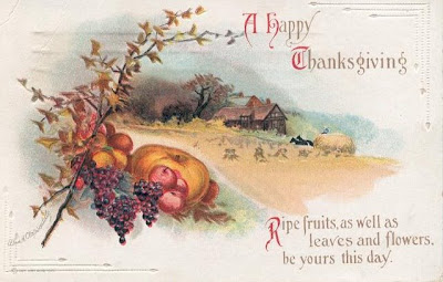 Victorian Thanksgiving Harvest Card