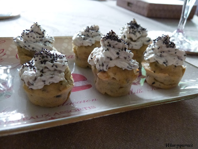 Cupcakes chèvre olive noire - Dans la cuisine d'Hilary