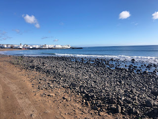 Rowerem do Orzoli na Lanzarote