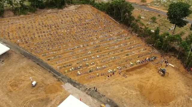 Videos Show mass graves being dug in Brazil as Coronavirus deaths Escalates