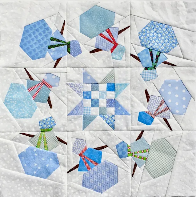 snowmen quilt block pattern
