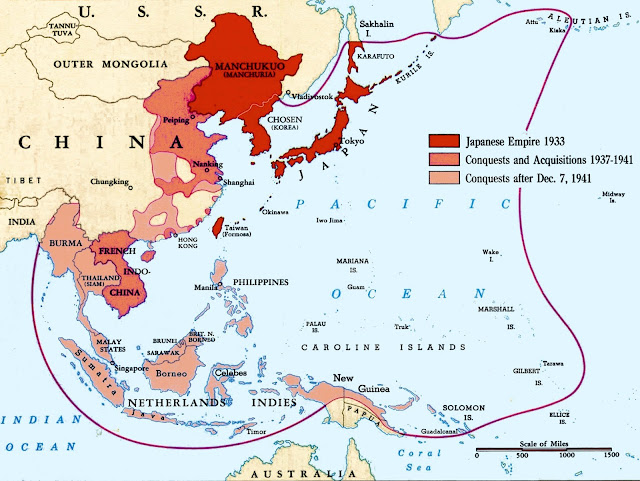 The Empire of Japan in 1942