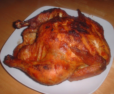 Grilled Whole Chicken with Barbecue Sauce