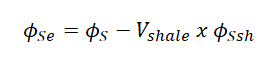 Sonic Derived Porosity- Shale Corrected - Dewan (1983)