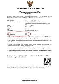 Contoh Surat Api U P Nomor Induk Berusaha Nib Indonesia Undername Import Export Blog