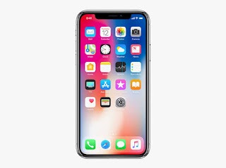 A full portrait picture of iPhone X Notch  smartphone Design